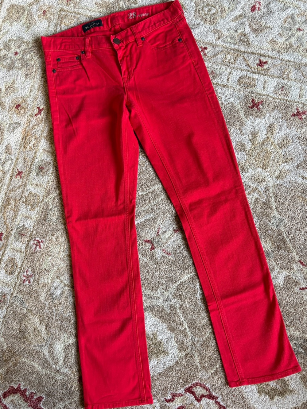 J.Crew American Red Women's Straight Matchstick Jeans
